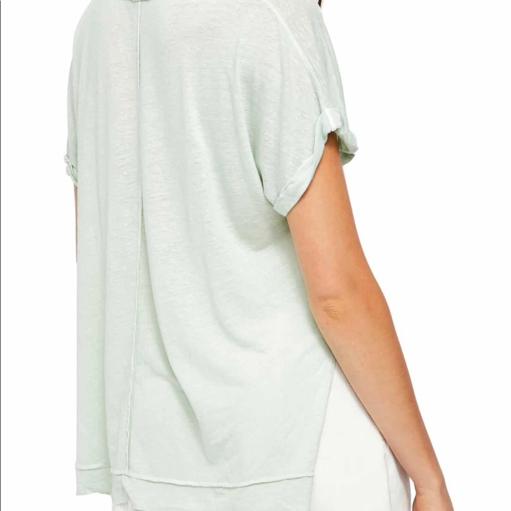 Free People Under The Sun Heathered Knit Tee NWT - Picture 2 of 7